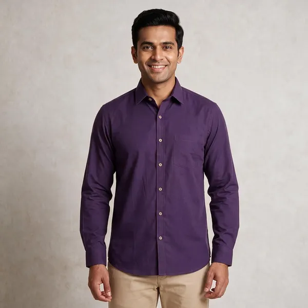 Purple_Cotton_Full_Sleeve_Casual_Shirt_For_Men