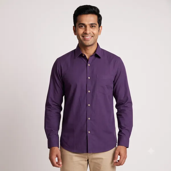 Purple_Cotton_Full_Sleeve_Casual_Shirt_For_Men