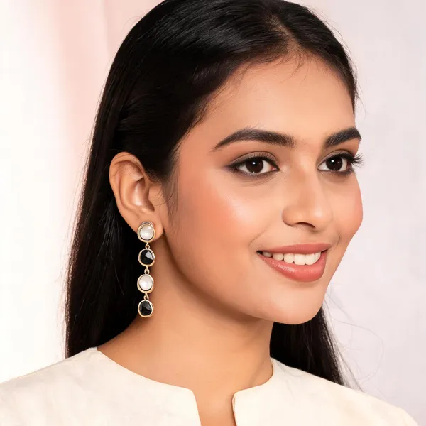 Gold_Pearl_Black_Stone_Drop_Earrings_For_Women