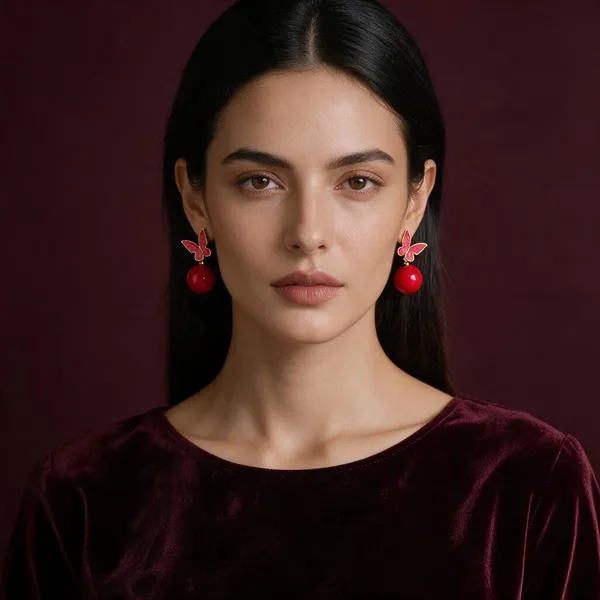 Red_Butterfly_Cherry_Drop_Earrings_for_Women