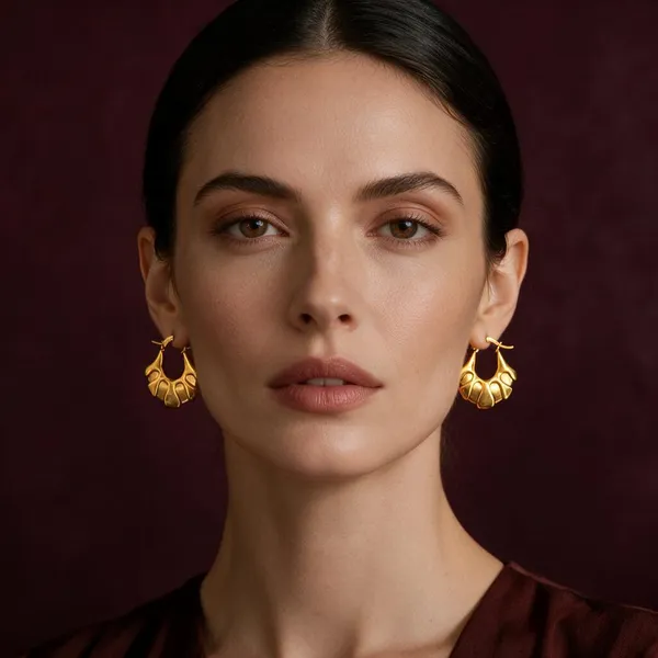 Gold_Tone_Floral_Hoop_Earrings_for_Women