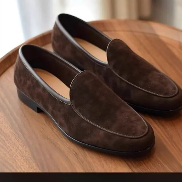 Brown_Suede_Apron_Toe_Slip_On_Loafers_For_Men