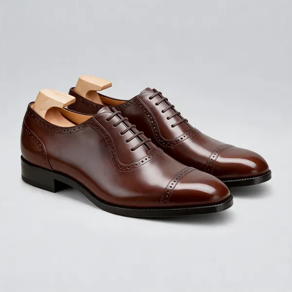 Brown_Leather_Brogue_Cap_Toe_Oxford_Shoes_For_Men