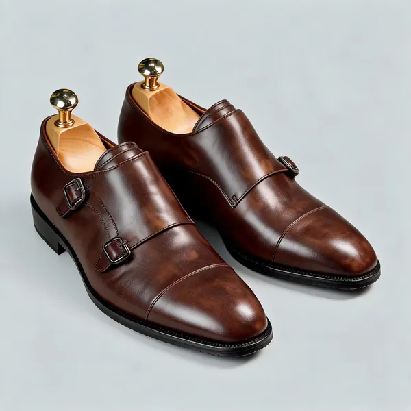 Brown_Leather_Dual_Monk_Strap_Formal_Shoes_For_Men