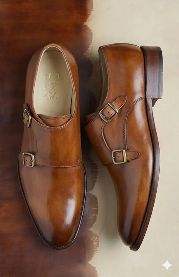 Brown_Leather_Double_Monk_Strap_Formal_Shoes_For_Men