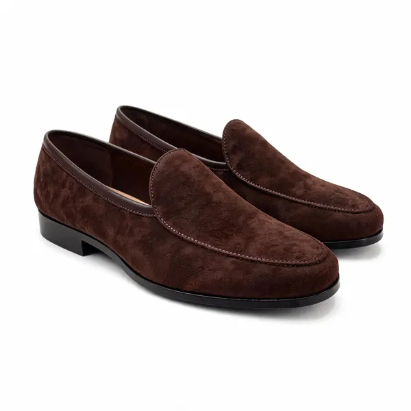 Brown_Suede_Apron_Toe_Slip_On_Loafers_For_Men
