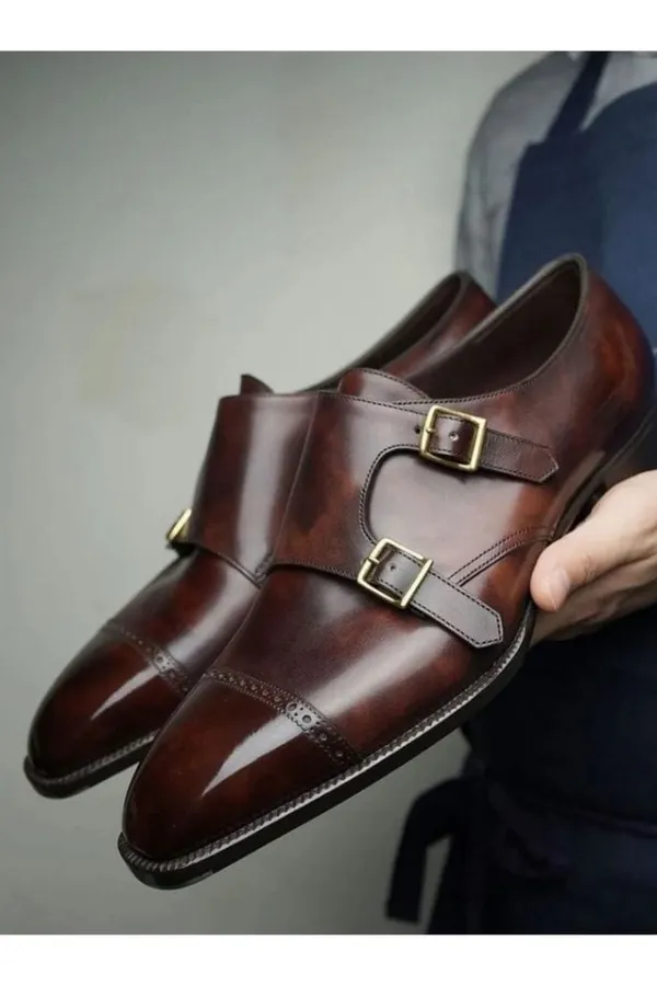 Brown_Leather_Double_Monk_Strap_Formal_Shoes_For_Men