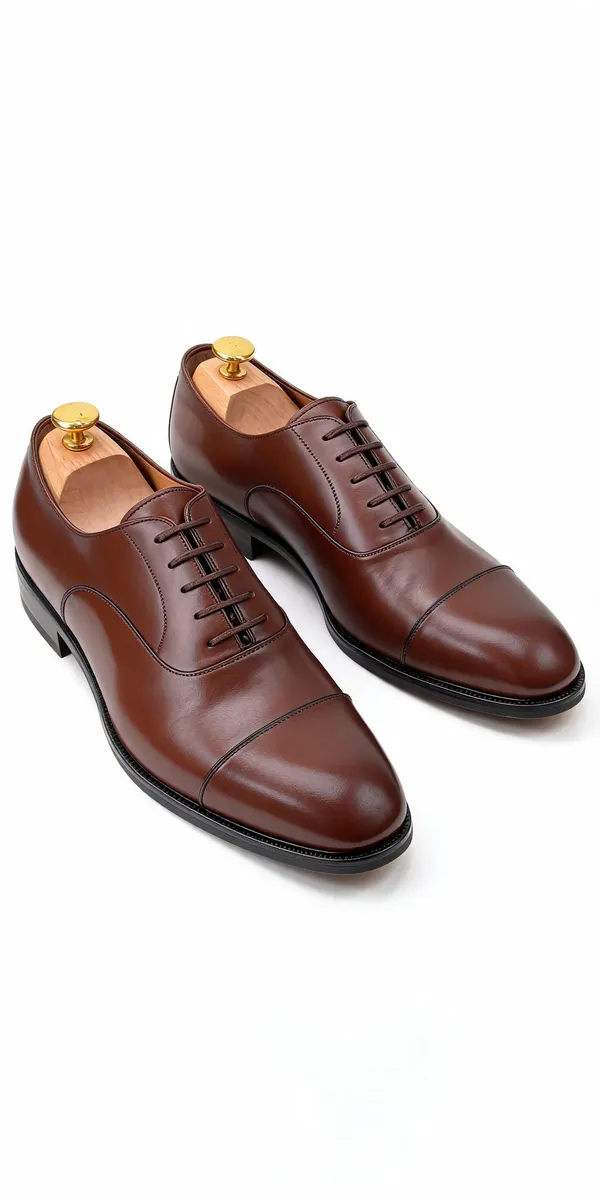Brown_Leather_Cap_Toe_Lace_Up_Formal_Shoes_For_Men
