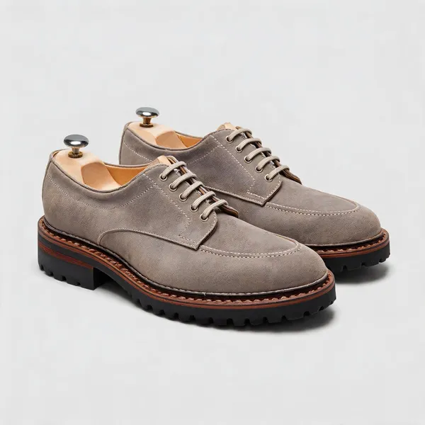Grey_Leather_Lace_Up_Derby_Shoes_For_Men