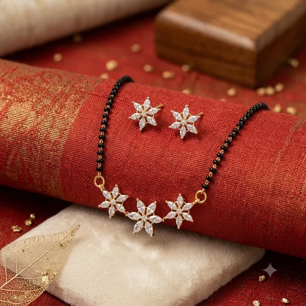 Gold_Tone_Floral_Mangalsutra_Set_For_Women