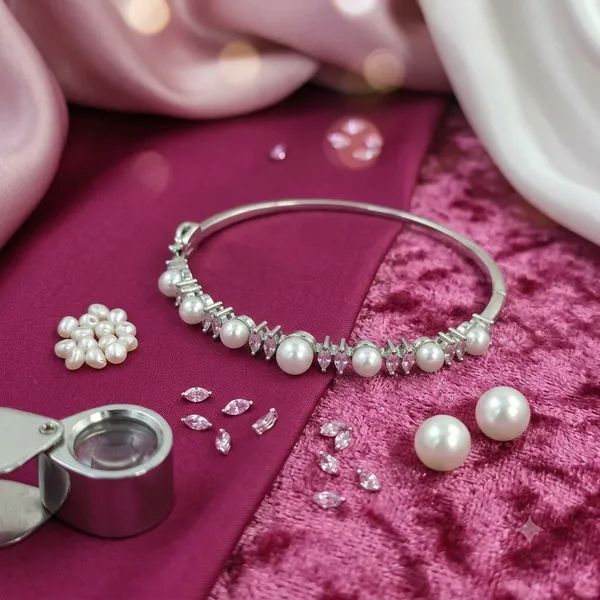 Silver_Toned_Pearl_Choker_Necklace_For_Women