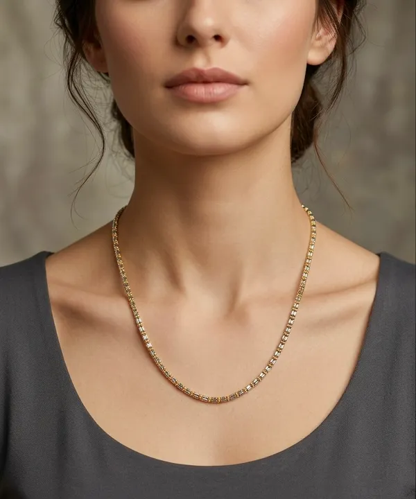 Gold_Tone_Chain_Necklace_For_Women