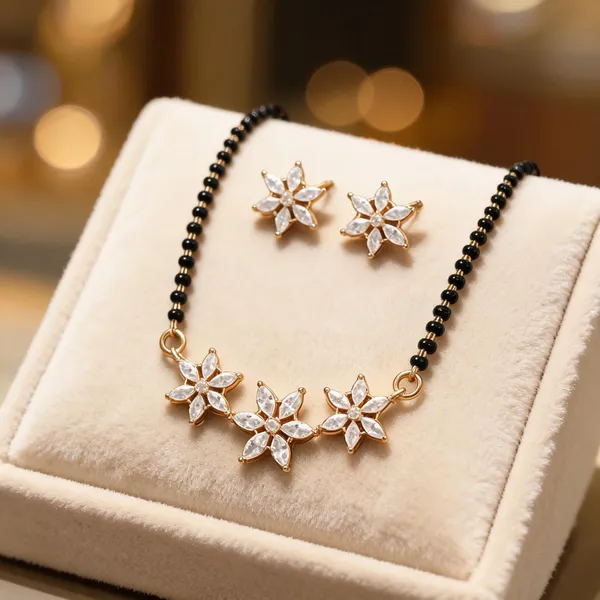 Gold_Tone_Floral_Mangalsutra_Set_For_Women