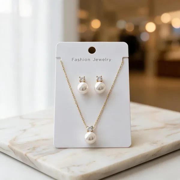 Gold_Pearl_Necklace_And_Earrings_Set_For_Women