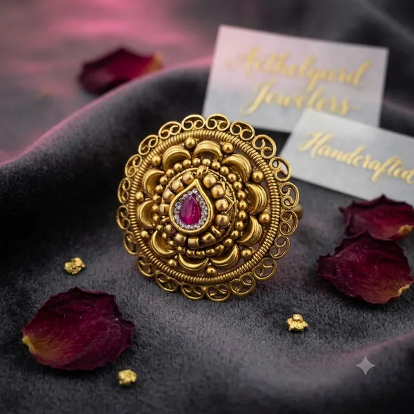 Gold_Tone_Traditional_Brooch_For_Women
