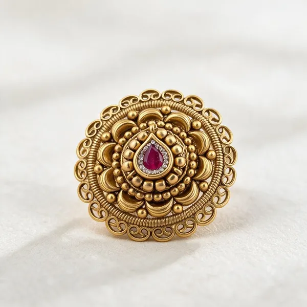 Gold_Tone_Traditional_Ring_For_Women