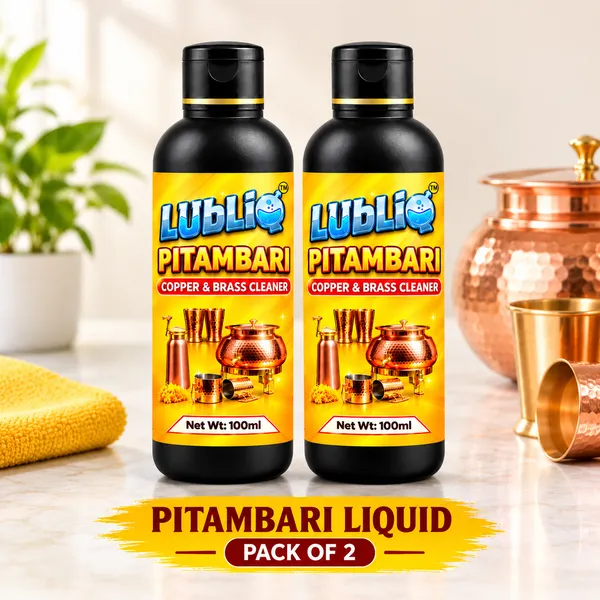 LUBLIQ_Pitambari_Copper_Cleaning_Liquid_100ml_+_100ml_–_Copper_&_Brass_Shiner,_Stain_Remover.