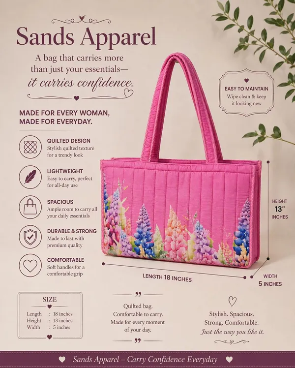 Pink_Quilted_Floral_Print_Tote_Bag_For_Women