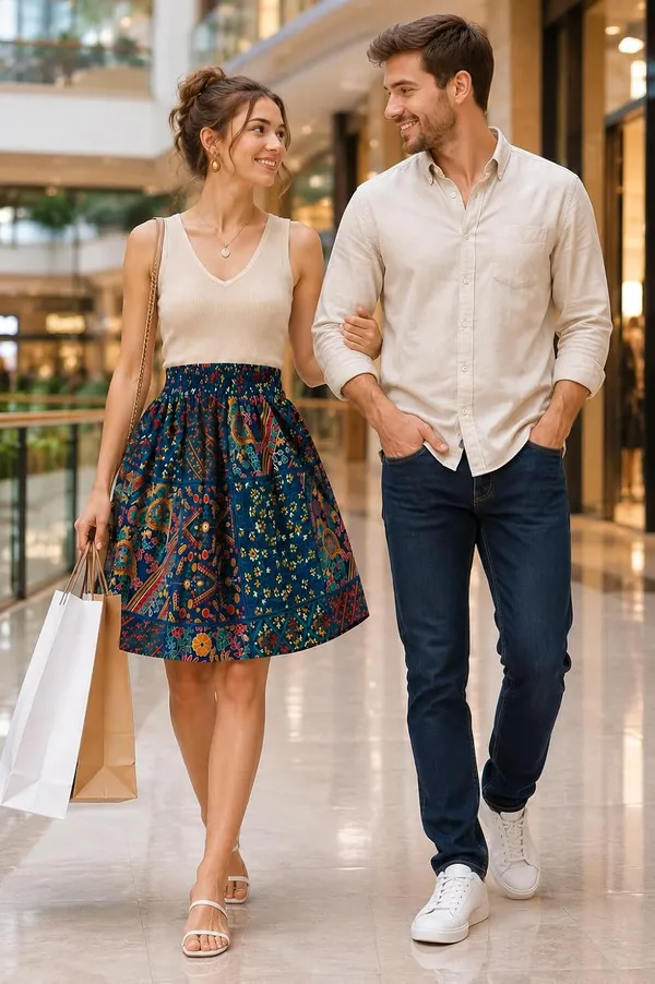 Women_S_Boho_Floral_Patchwork_Print_Gathered_Midi_Skirt