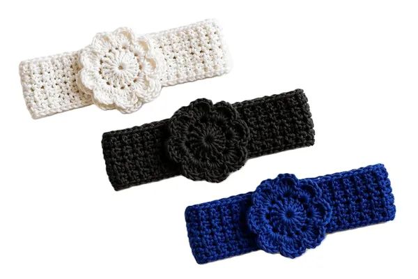 Hand_Made_Crochet_Flower_Headband_For_Girls_Set_Of_3_Multicolour
