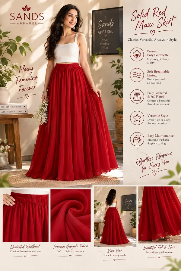Red_Flared_Maxi_Skirt_For_Women