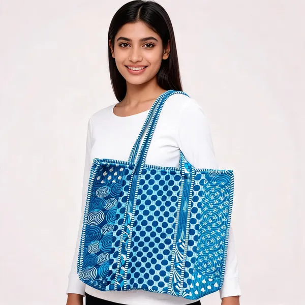 Blue_Fabric_Printed_Tote_Bag_For_Women