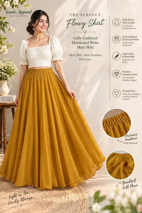 Mustard_Flowy_Maxi_Skirt_For_Women