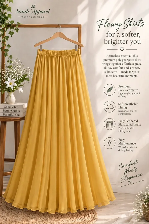Mustard_Flowy_Maxi_Skirt_For_Women