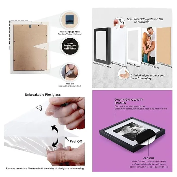 Wood_Rectangular_Photo_Frame_Black_Wall_Mount_Set_Of_5