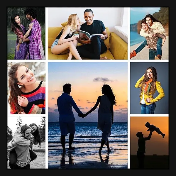 Wood_Modern_8-Image_Collage_Photo_Frame_10X10_Inch