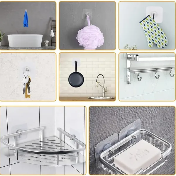 Stainless_Steel_Adhesive_Screw_Wall_Hooks_Drill-Free_Pack_Of_5