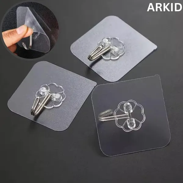 Plastic_Adhesive_Nail-Free_Transparent_Wall_Hook_5_Pcs_-_Pack_of_3