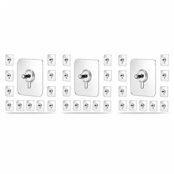 Stainless_Steel_Adhesive_Screw_Wall_Hooks_Drill-Free_Pack_Of_10