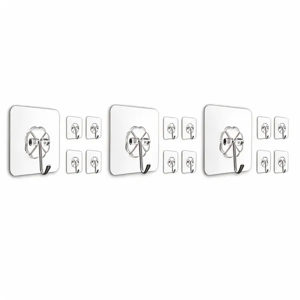 Plastic_Adhesive_Nail-Free_Transparent_Wall_Hook_5_Pcs_-_Pack_of_3
