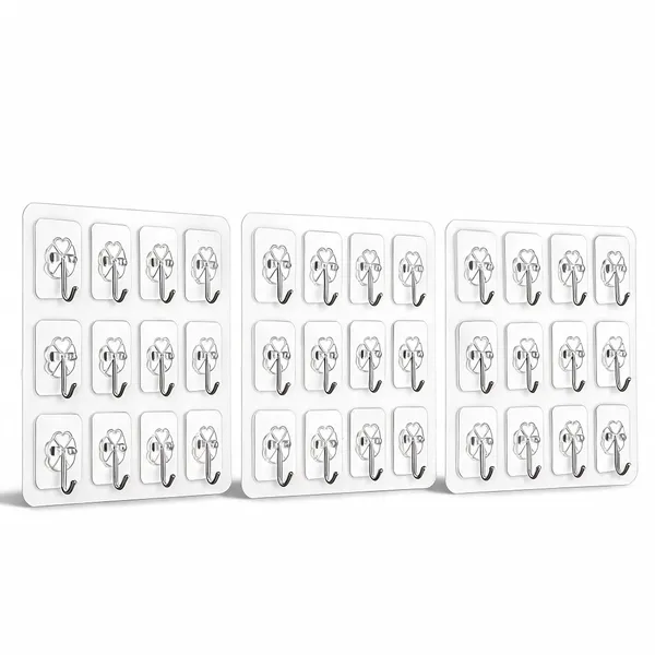 Plastic_Adhesive_Nail-Free_Transparent_Wall_Hook_5_Pcs_-_Pack_of_3