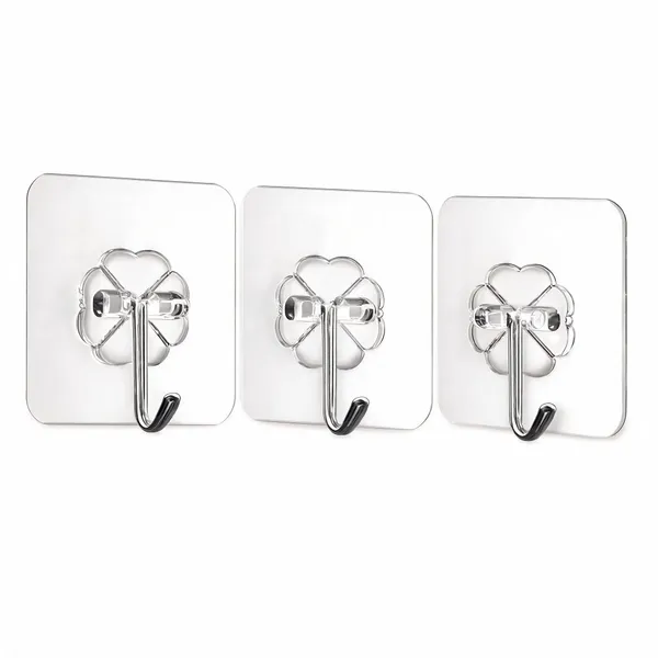 Plastic_Adhesive_Wall_Hooks_Drill-Free_Transparent_Pack_Of_10