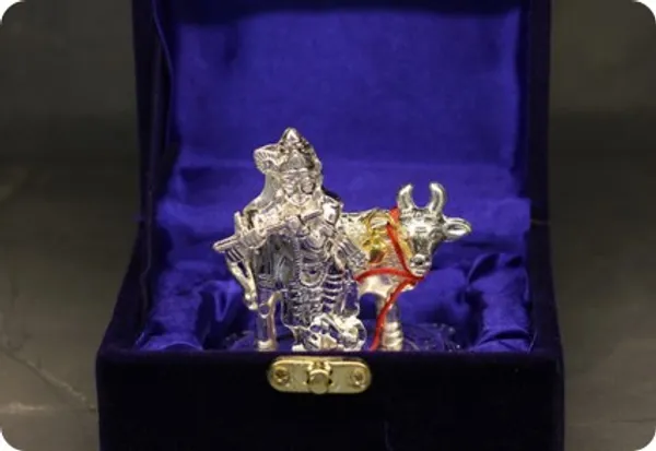 Silver-Tone_Shiva_Nandi_Idol