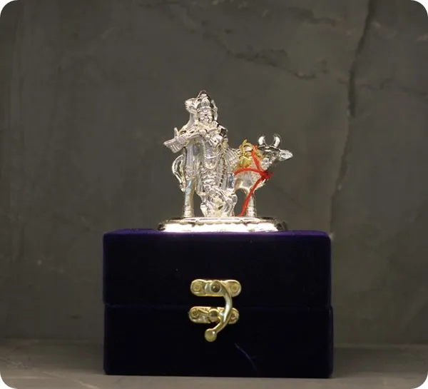 Silver-Tone_Shiva_Nandi_Idol