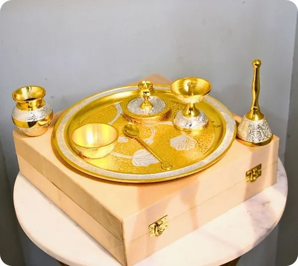 Gold-Tone_Traditional_Floral_Embossed_Pooja_Thali_Set