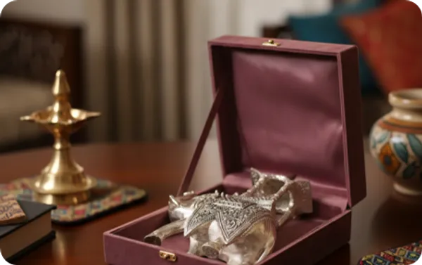 Silver-Tone_Ganesha_Idol_With_Presentation_Box
