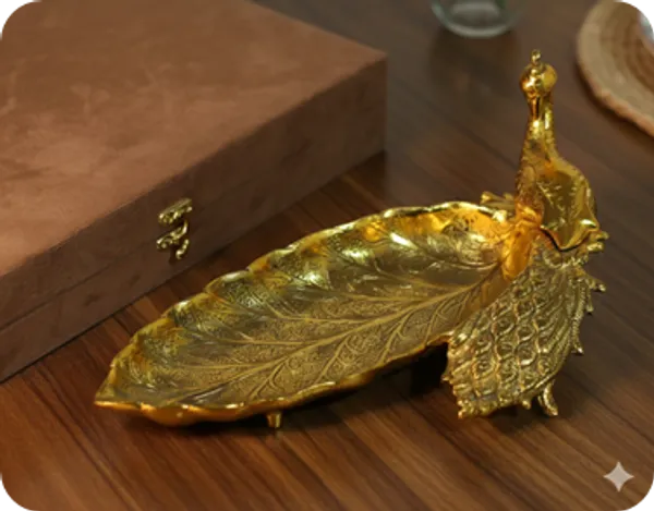 Metal_Peacock_Leaf_Pattern_Decorative_Tray