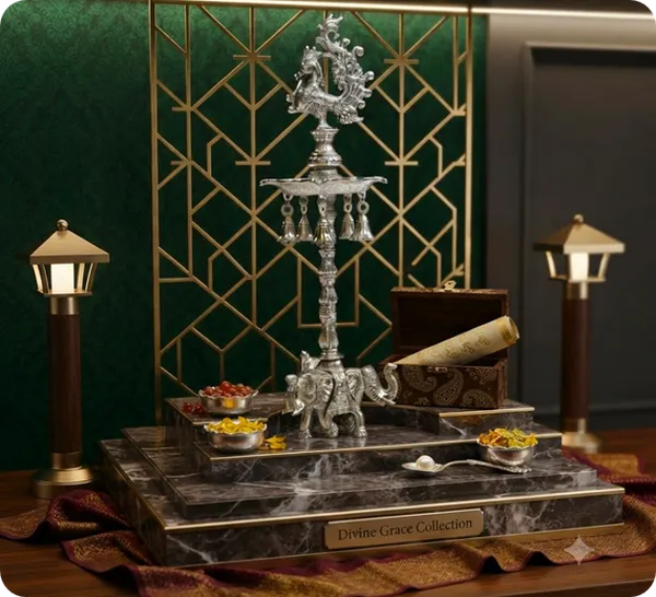 Silver-Tone_Traditional_Peacock_Decorative_Oil_Lamp
