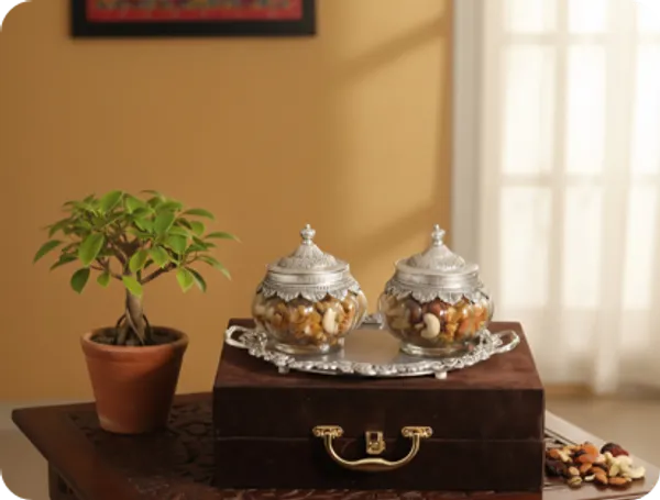 Silver_Finish_Traditional_Dry_Fruit_Serving_Set