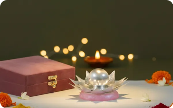 Silver-Tone_Lotus_Decorative_Diya