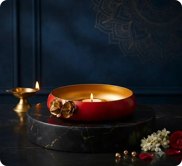 Metal_Finish_Festive_Floral_Decorative_Diya