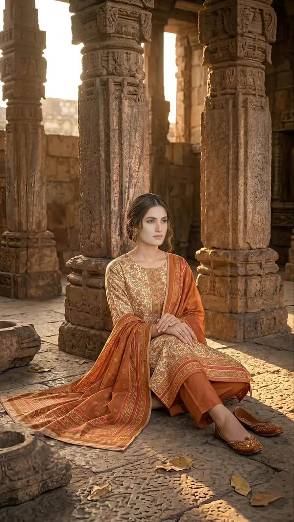 Rustic_Gold_Heritage_Unstitched_Suit_Set