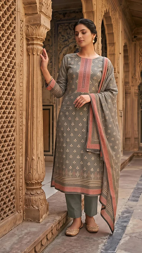 Olive_Grey_Heritage_Printed_Unstitched_Suit_Set