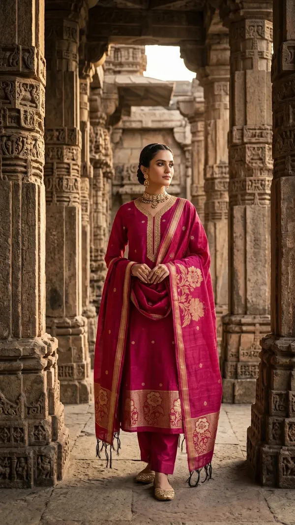 Rani_Pink_Regal_Silk_Unstitched_Suit_Set