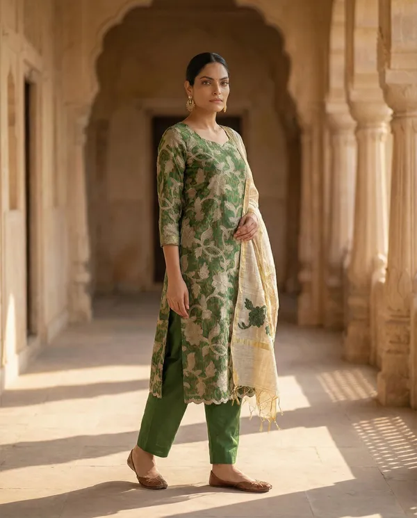 Emerald_Zari_Bloom_Unstitched_Suit_Set