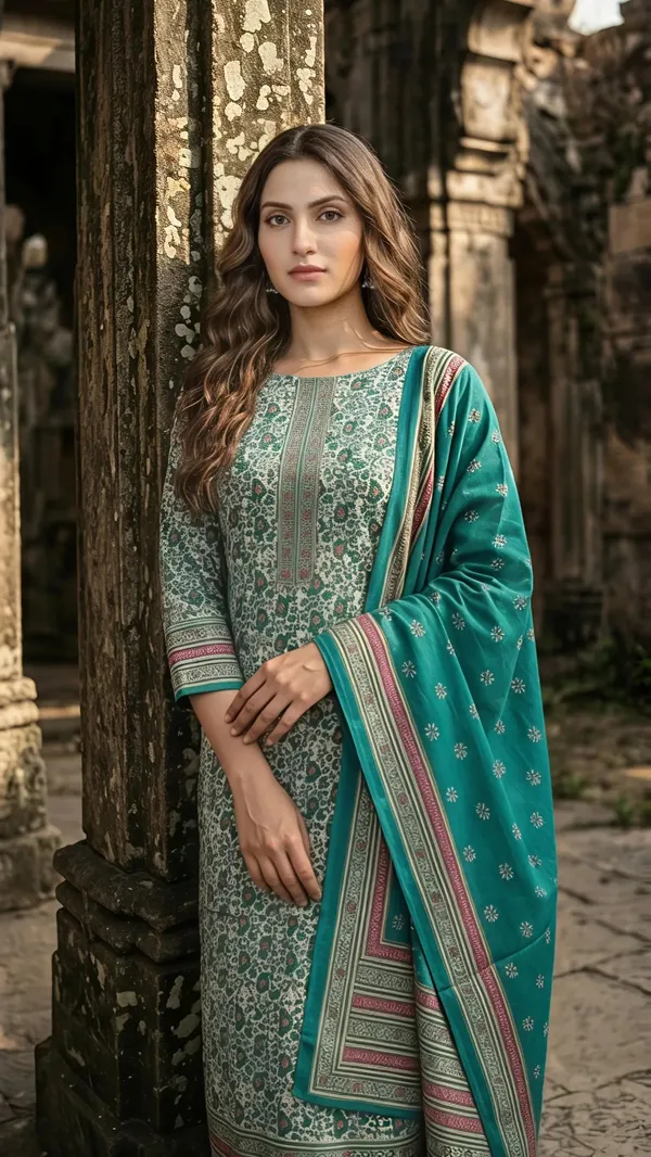 Firoza_Aabroo_Printed_Unstitched_Suit_Set